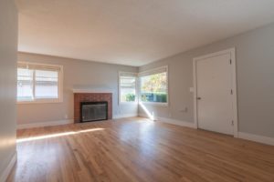 6116 SE Center St, Living With Fireplace View 2